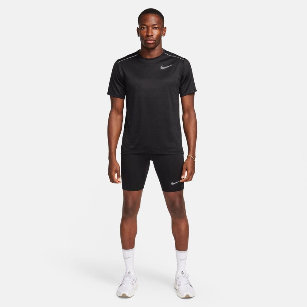 Nike Men's Fast Dri-FIT Brief-Lined Running 1/2-Length Tights- BlackToe Running - 