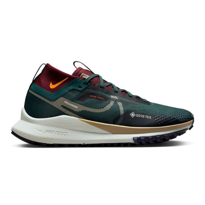 Nike Men's React Pegasus Trail 4 GORE-TEX Men's Shoes - BlackToe Running#colour_deep-jungle-khaki-night-maroon