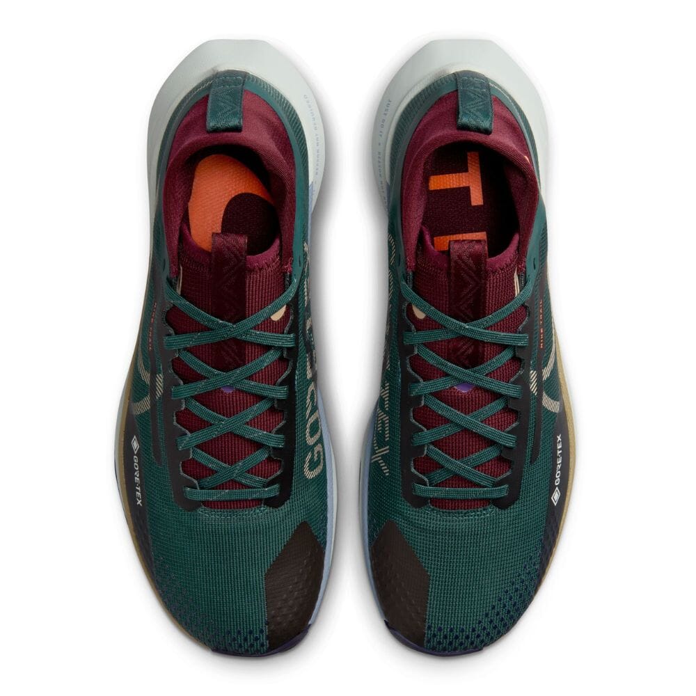 Nike Men's React Pegasus Trail 4 GORE-TEX Men's Shoes - BlackToe Running#colour_deep-jungle-khaki-night-maroon