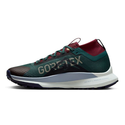 Nike Men's React Pegasus Trail 4 GORE-TEX Men's Shoes - BlackToe Running#colour_deep-jungle-khaki-night-maroon