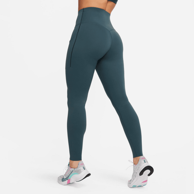 Nike Women's Universa Running Tights - BlackToe Running#colour_deep-jungle-black