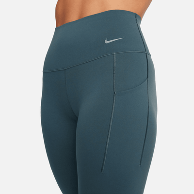Nike Women's Universa Running Tights - BlackToe Running#colour_deep-jungle-black