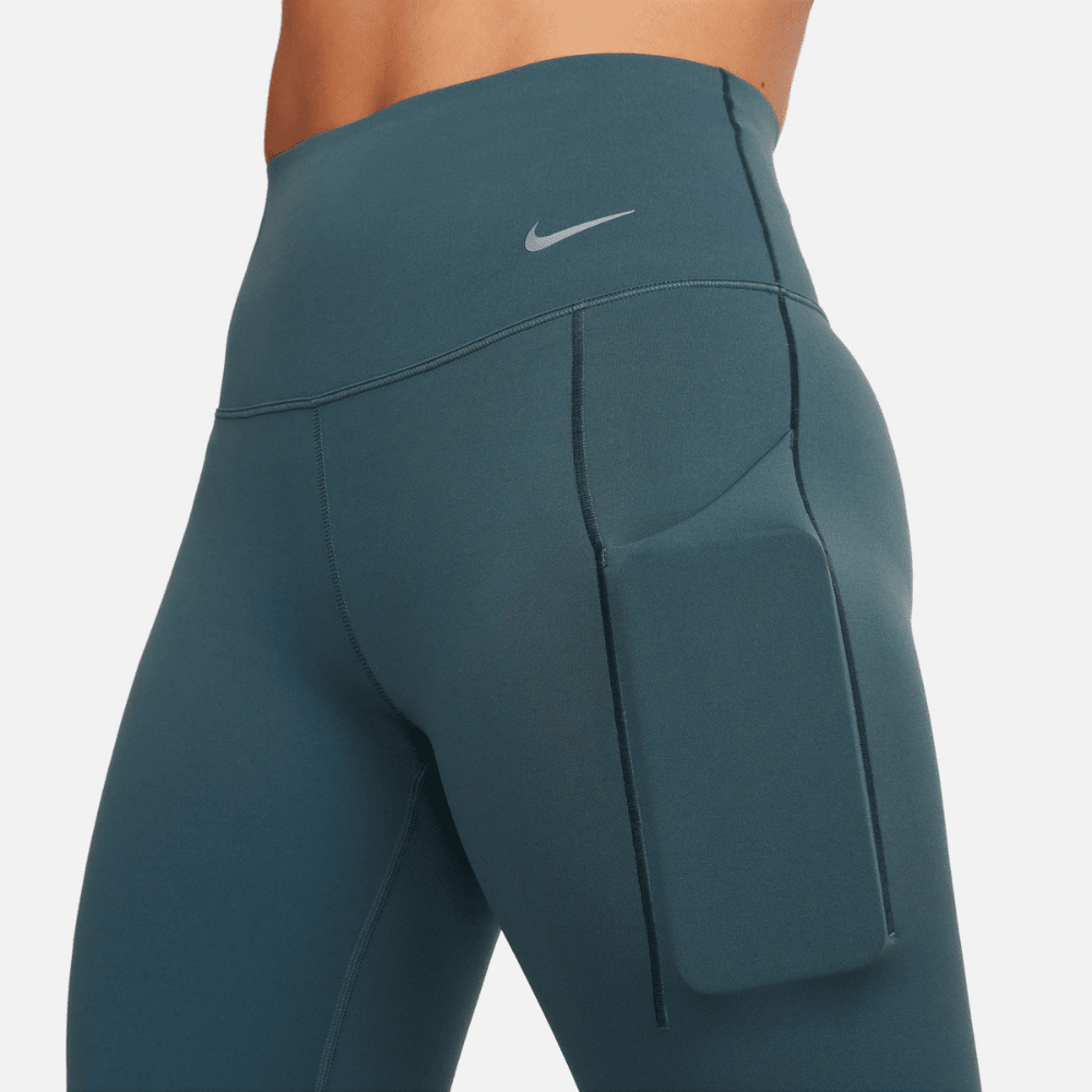 Nike Women's Universa Running Tights - BlackToe Running#colour_deep-jungle-black