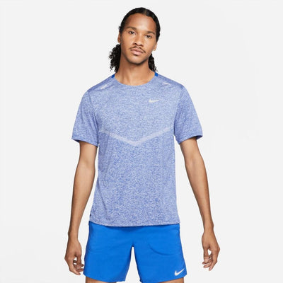 Nike Rise 365 Men's Dri-FIT Short-Sleeve Running Top Men's Top - BlackToe Running#colour_game-royal-heather