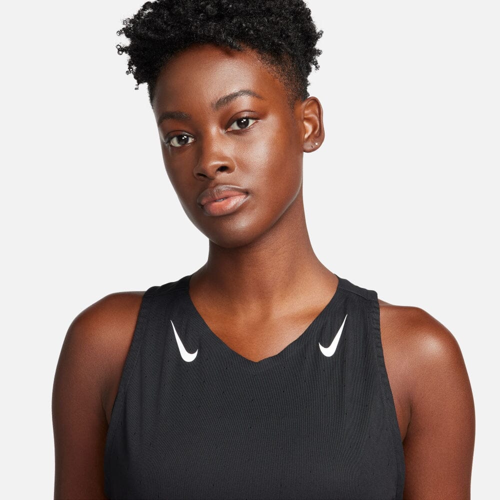 Nike Women's AeroSwift Dri-FIT ADV Running Singlet - BlackToe Running