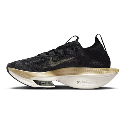 Nike Women's Air Zoom Alphafly Next% 2 Women's Shoes - BlackToe Running#colour_black-metallic-gold