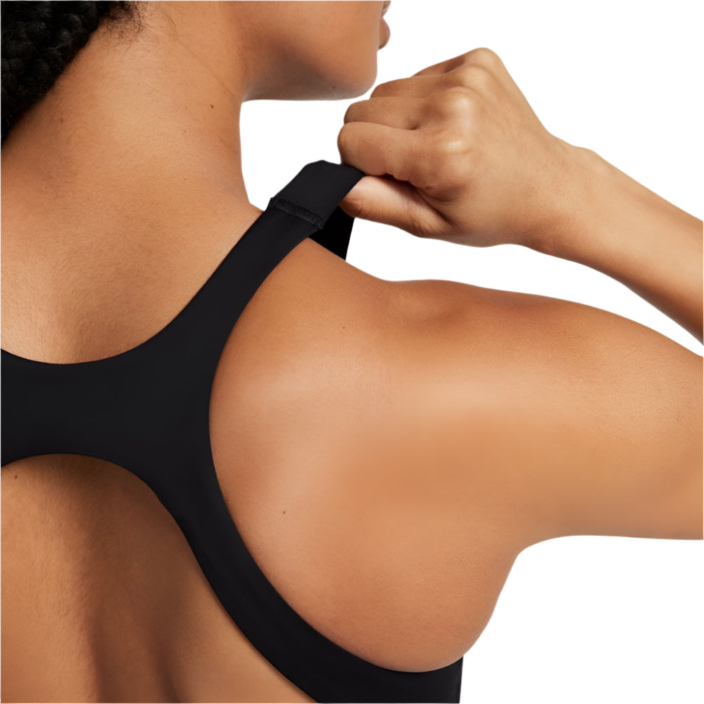 Nike Women's Medium-Support Lightly Lined Sports Bra - BlackToe Running