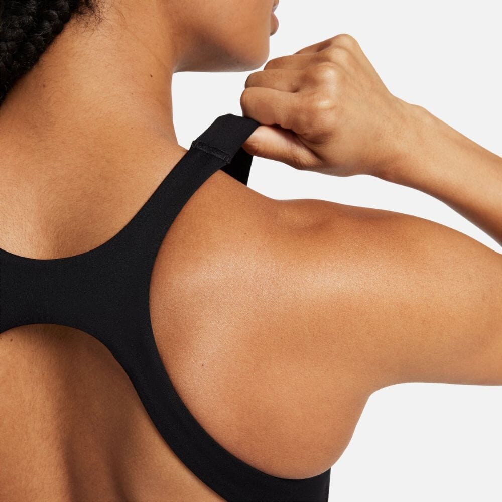 Nike Women's Medium-Support Lightly Lined Sports Bra - BlackToe Running#colour_black