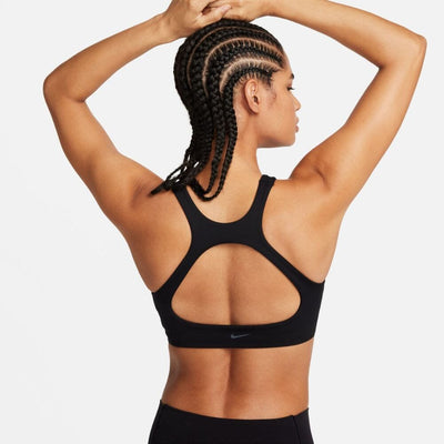 Nike Women's Medium-Support Lightly Lined Sports Bra - BlackToe Running#colour_black