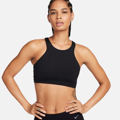 Nike Women's Medium-Support Lightly Lined Sports Bra - BlackToe Running#colour_black
