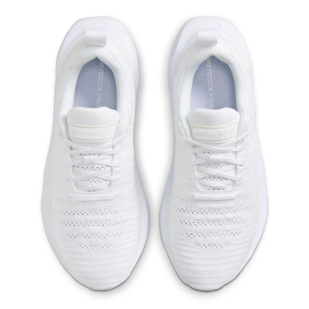 Nike Women's ReactX Infinity Run Flyknit 4 - BlackToe Running#colour_white-white