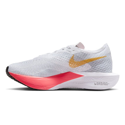 Nike Women's ZoomX Vaporfly Next% 3 - BlackToe Running#colour_white-sea-coral-topaz-gold