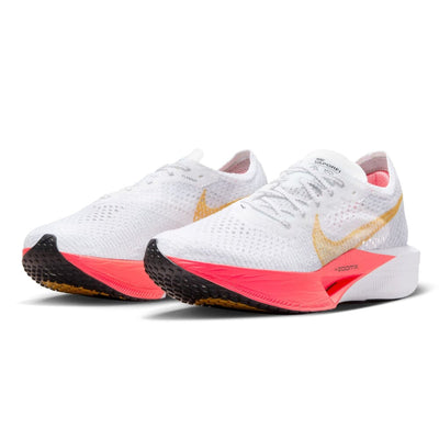 Nike Women's ZoomX Vaporfly Next% 3 - BlackToe Running#colour_white-sea-coral-topaz-gold
