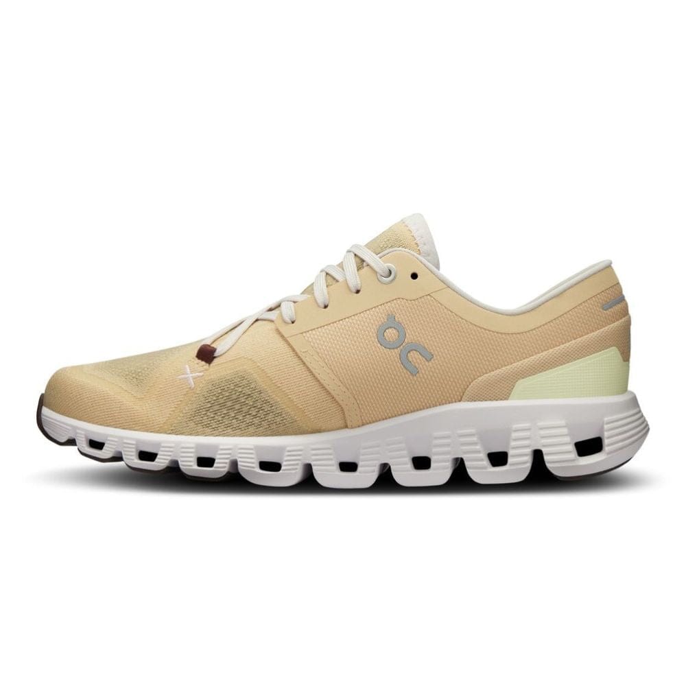 On Running Women's Cloud X 3 Women's Shoes - BlackToe Running#colour_savannah-frost