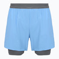 On Men's 5" Performance 2/1 Shorts - BlackToe Running#colour_gourami-rock