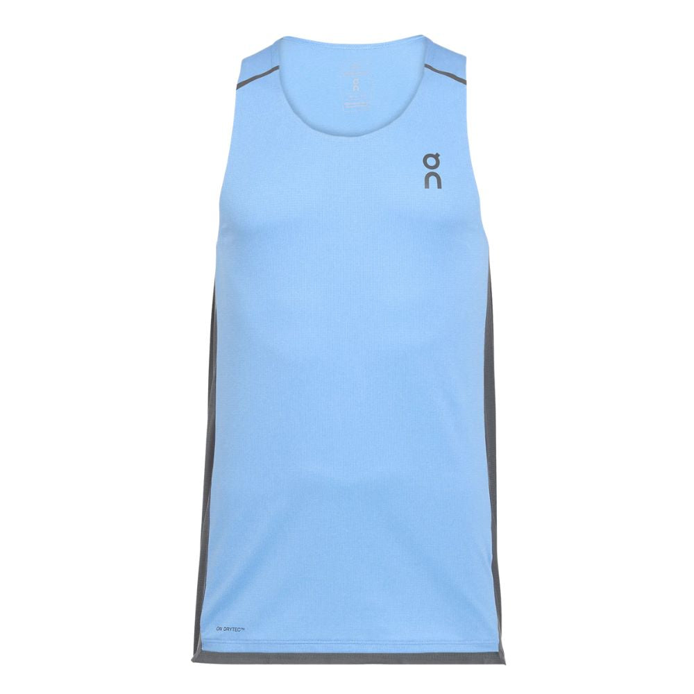 On Running Men's Performance Tank - BlackToe Running#colour_gourami-rock