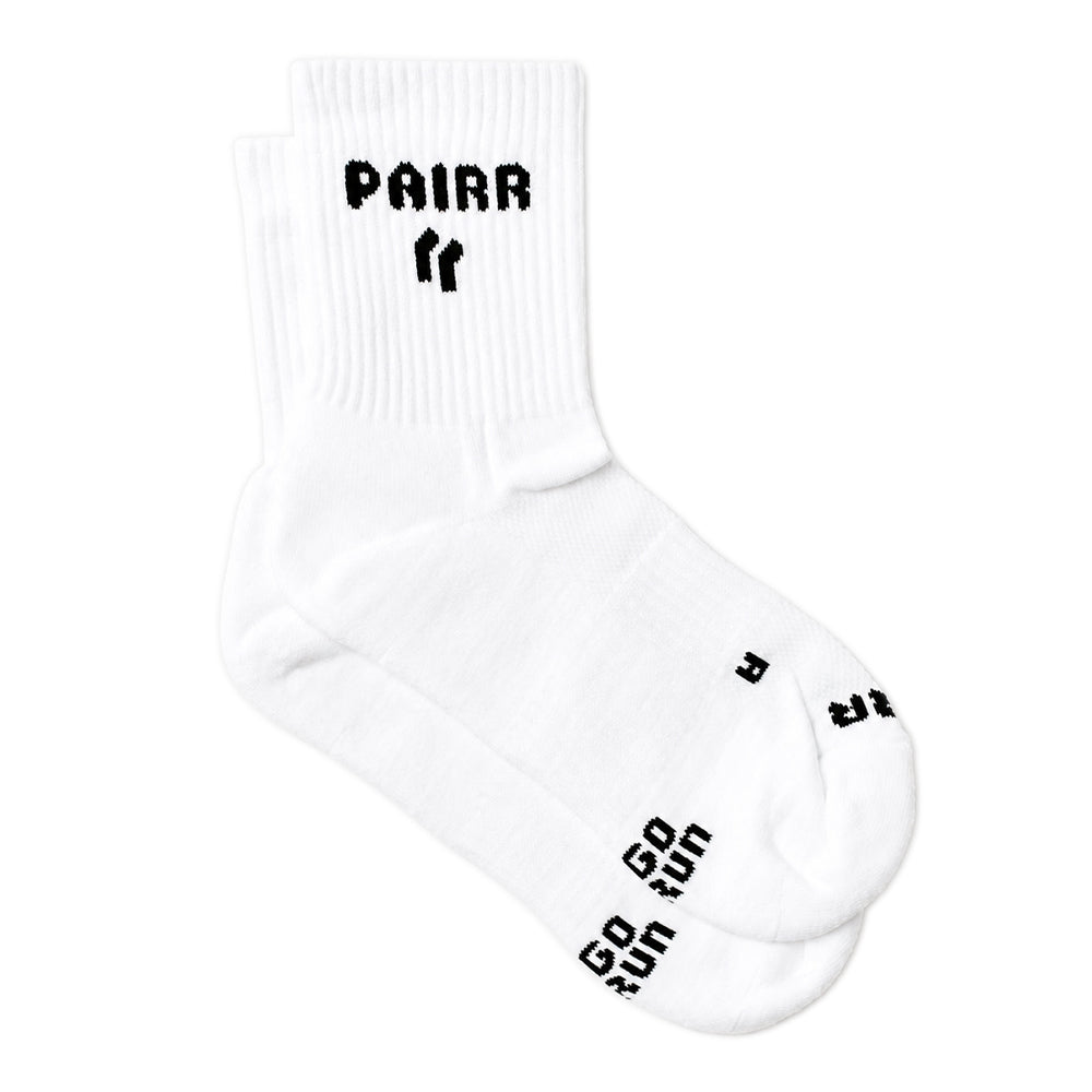 Pairr OG Comfort Performance Blend Quarter Sock 2-Pack - BlackToe Running#colour_og