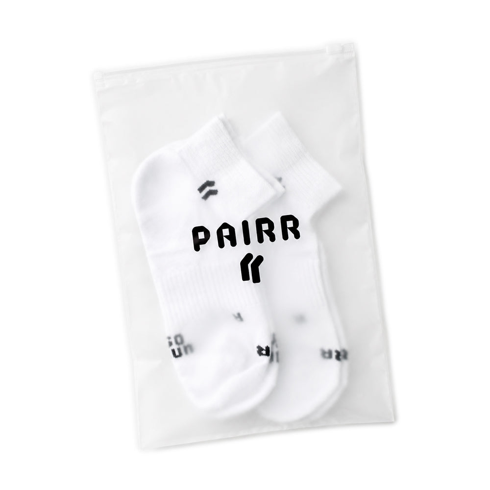 Pairr Stride Comfort Performance Blend Ankle Sock 2-Pack - BlackToe Running