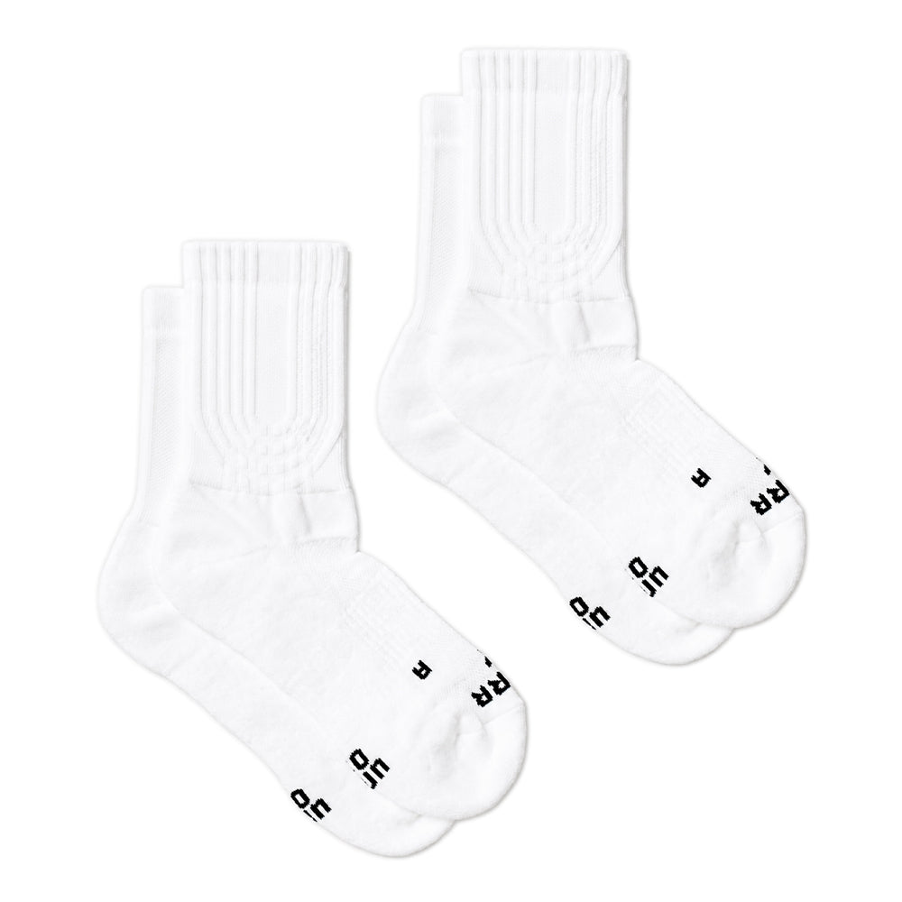 Pairr The 400 Cooling Performance Blend Crew Sock 2-Pack - BlackToe Running#colour_the-400