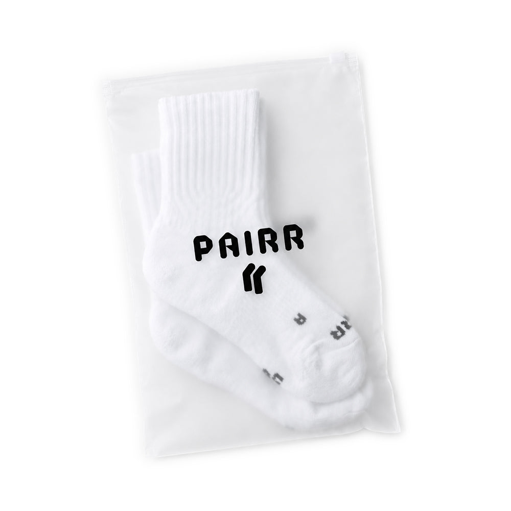 Pairr The 400 Cooling Performance Blend Crew Sock 2-Pack - BlackToe Running#colour_the-400