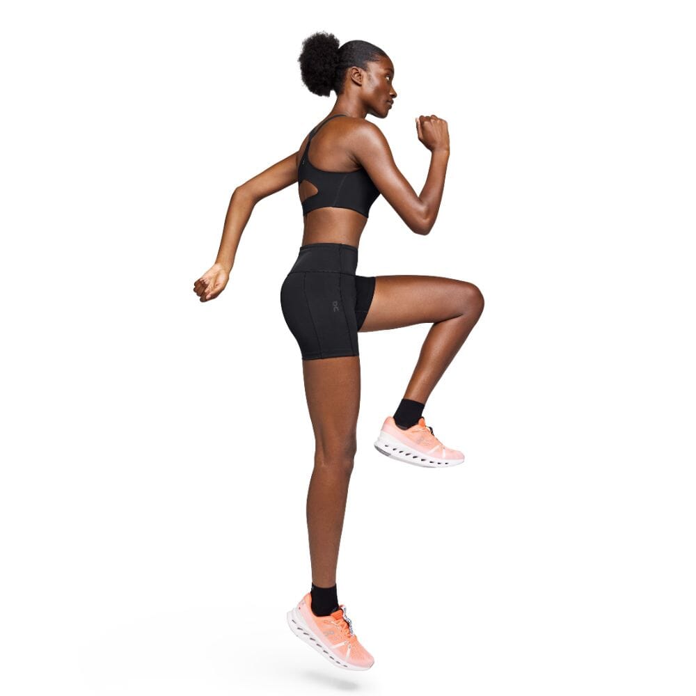On Running Women's Performance Short Tights - BlackToe Running#colour_black
