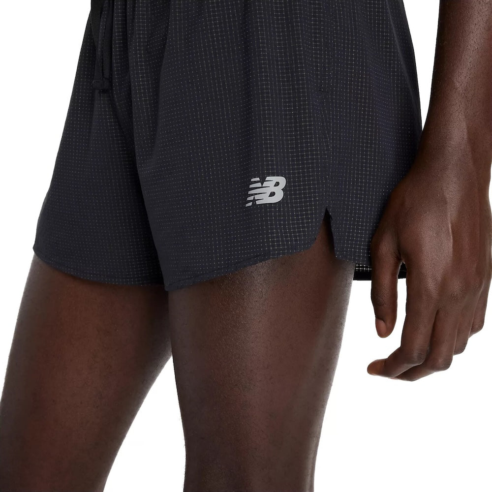New Balance Men's RC Ultra Light Split Short 3" - Blacktoe Running#colour_black