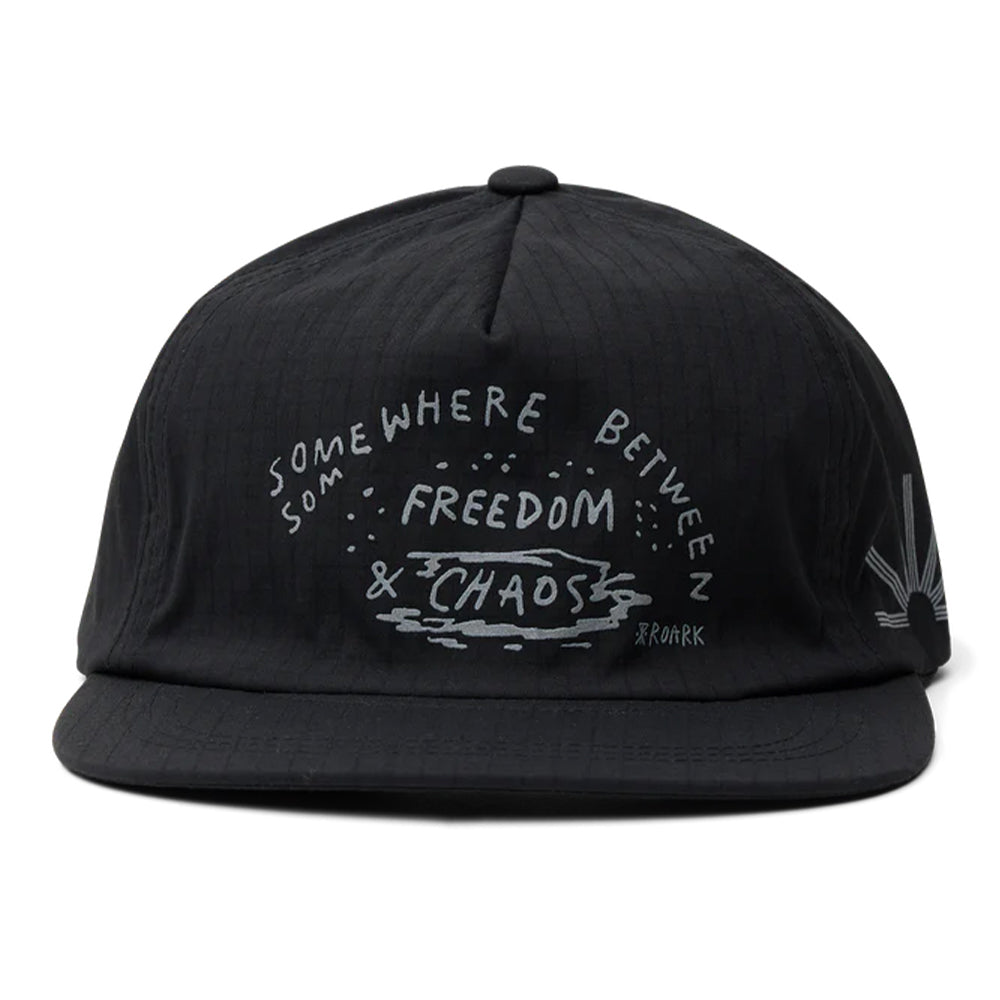 Roark Mathis 5 Panel Hat - BlackToe Running