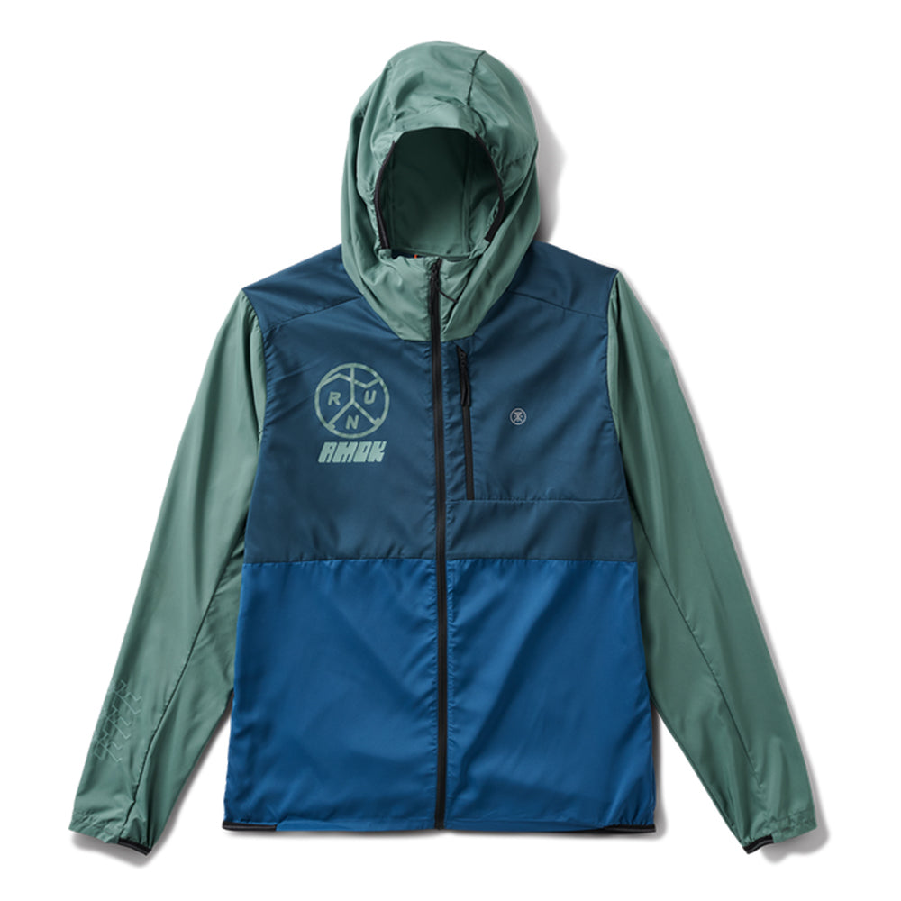 Roark Men's Secondwind 3.0 Jacket - BlackToe Running#colour_slate-green
