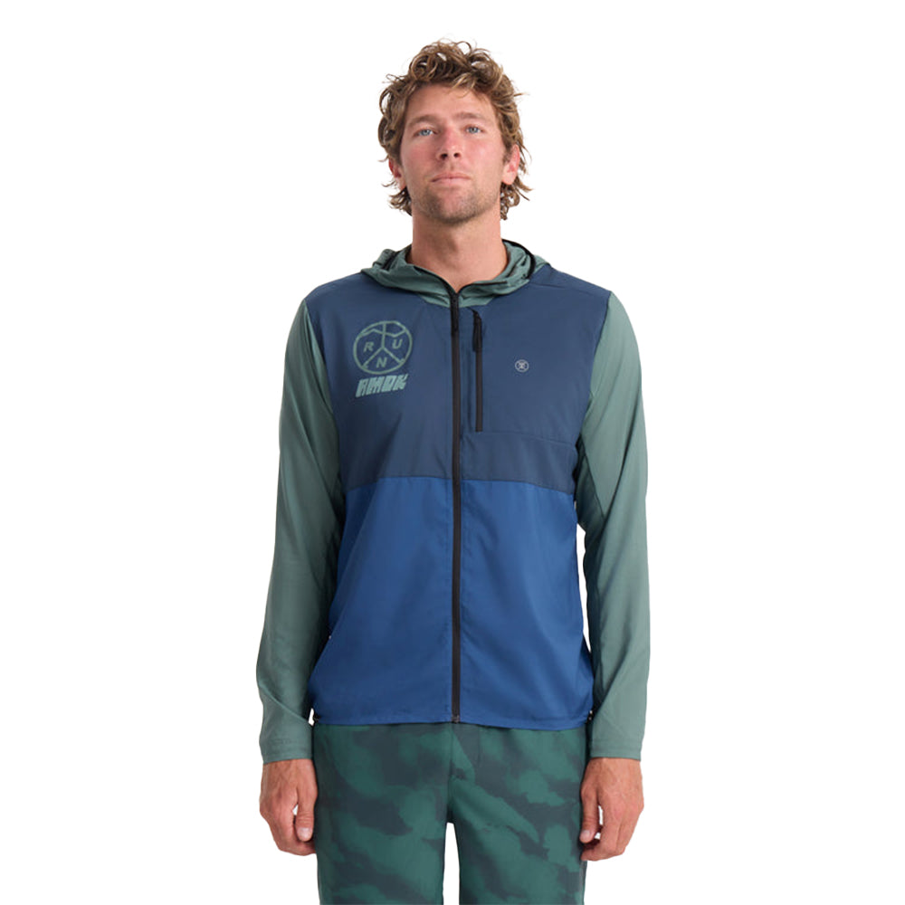 Roark Men's Secondwind 3.0 Jacket - BlackToe Running#colour_slate-green