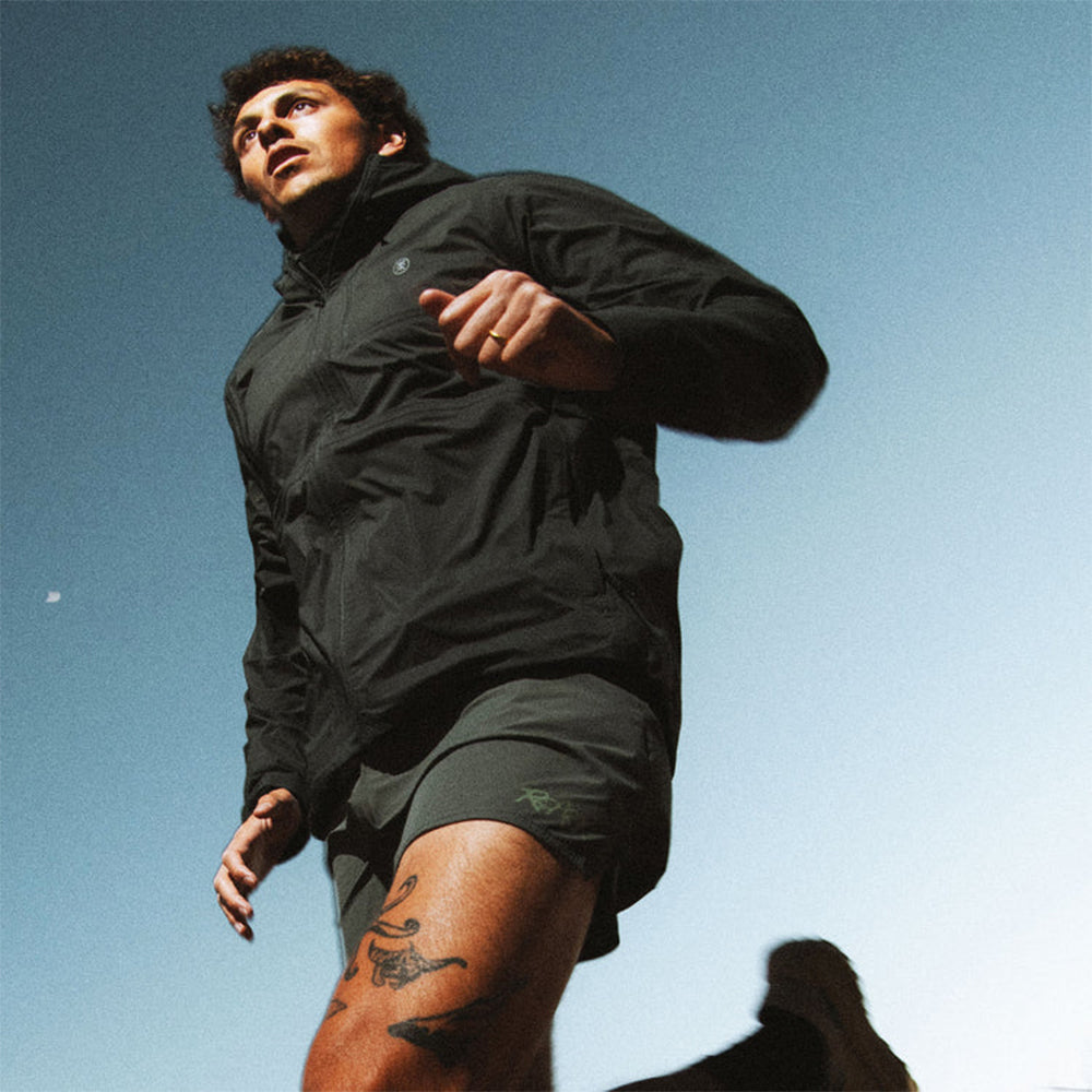 Roark Men's Shield Rain Jacket - BlackToe Running#colour_onyx