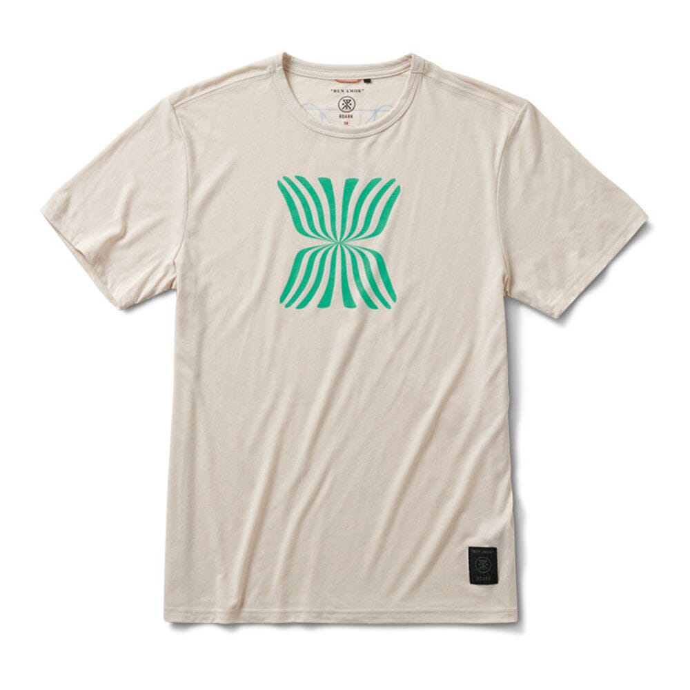 Roark Men's Mathis Core Short Sleeve - BlackToe Running#colour_almond-paste