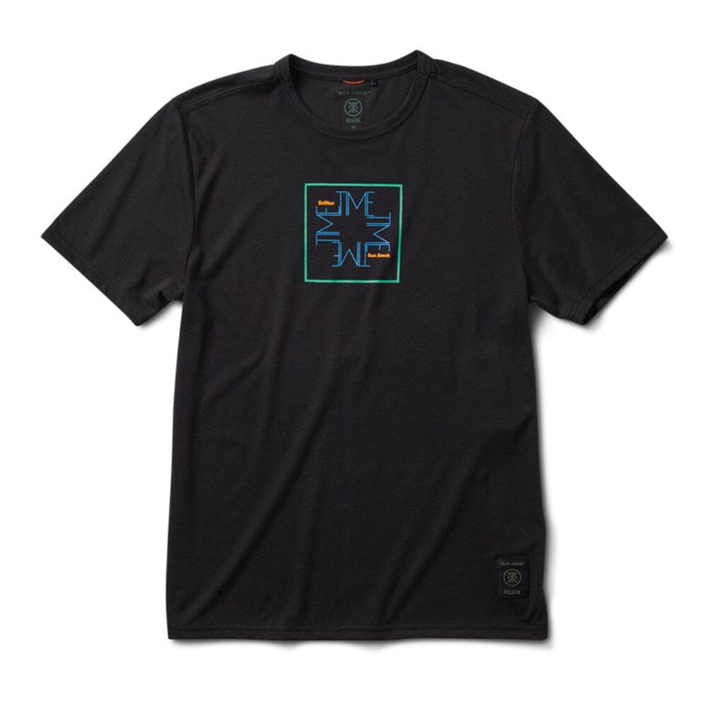 Roark Men's Mathis Core Short Sleeve - BlackToe Running#colour_time-drifter