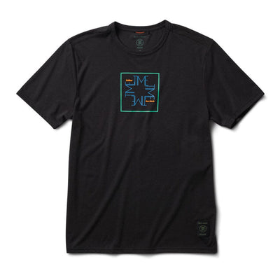 Roark Men's Mathis Core Short Sleeve - BlackToe Running#colour_time-drifter