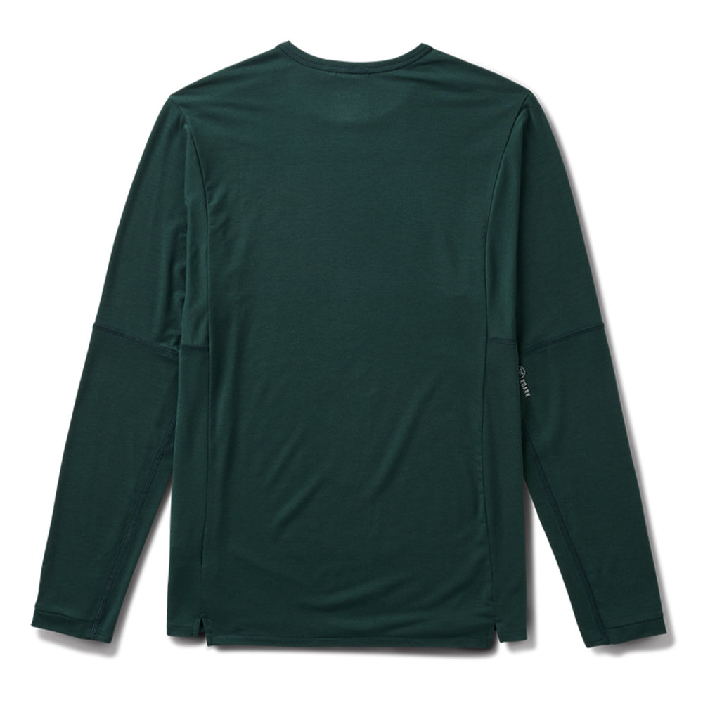 Roark Men's Millcreek Merino Long Sleeves - BlackToe Running#colour_dark-forest