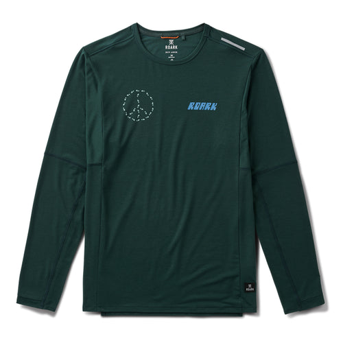 Roark Men's Millcreek Merino Long Sleeves - BlackToe Running#colour_dark-forest