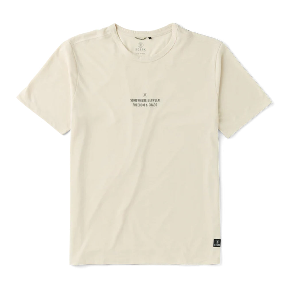 Roark Men's Mathis Short Sleeve Tee - BlackToe Running#colour_ivory