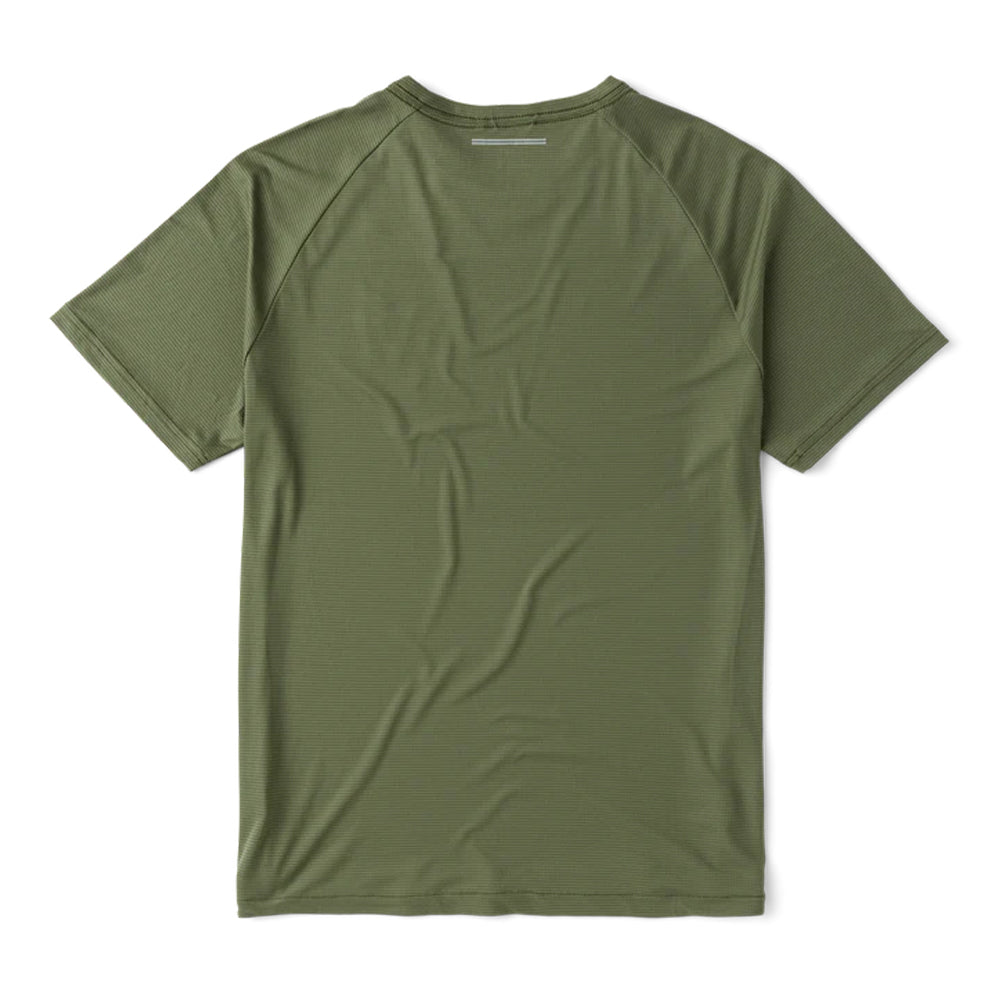 Roark Men's Alta Elite Short Sleeve Tee - BlackToe Running#colour_light-military