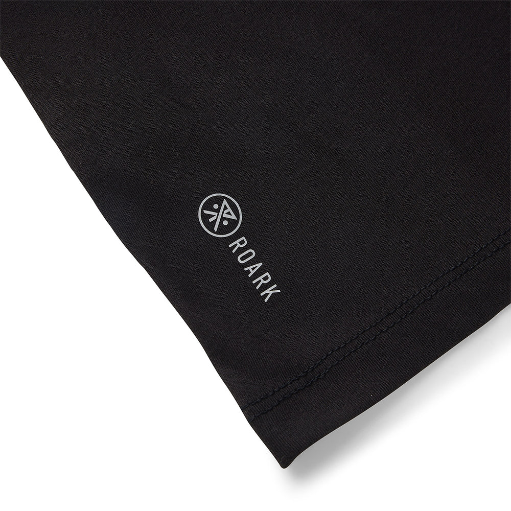 Roark Men's Mathis Active Core Tee - BlackToe Running#colour_black