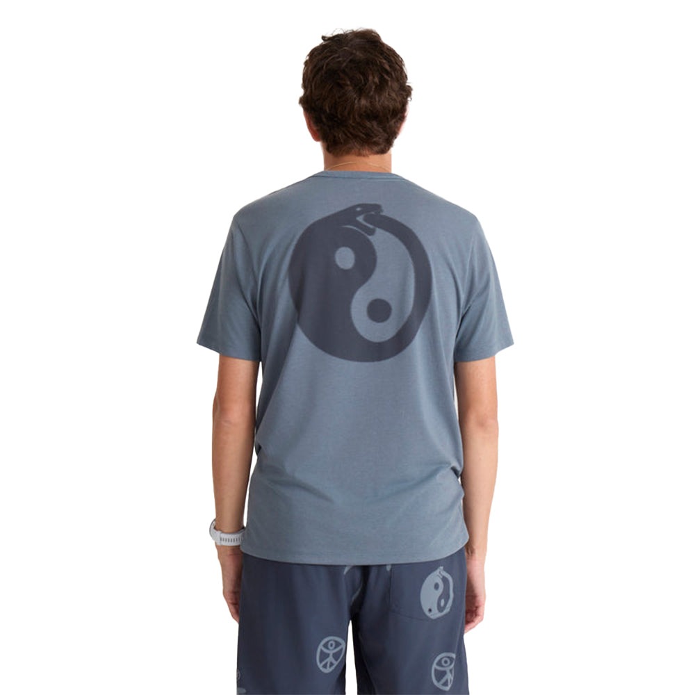 Roark Men's Mathis Active Graphic Tee - BlackToe Running#colour_slate