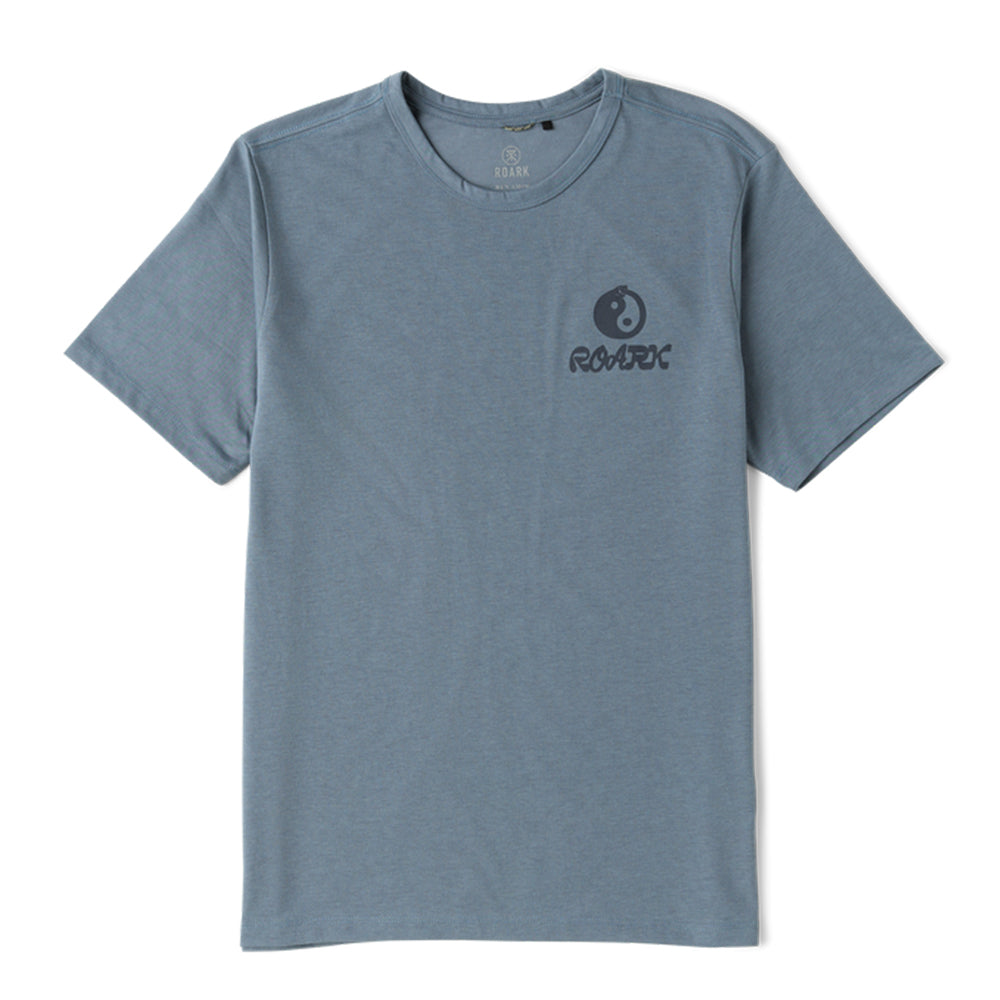 Roark Men's Mathis Active Graphic Tee - BlackToe Running