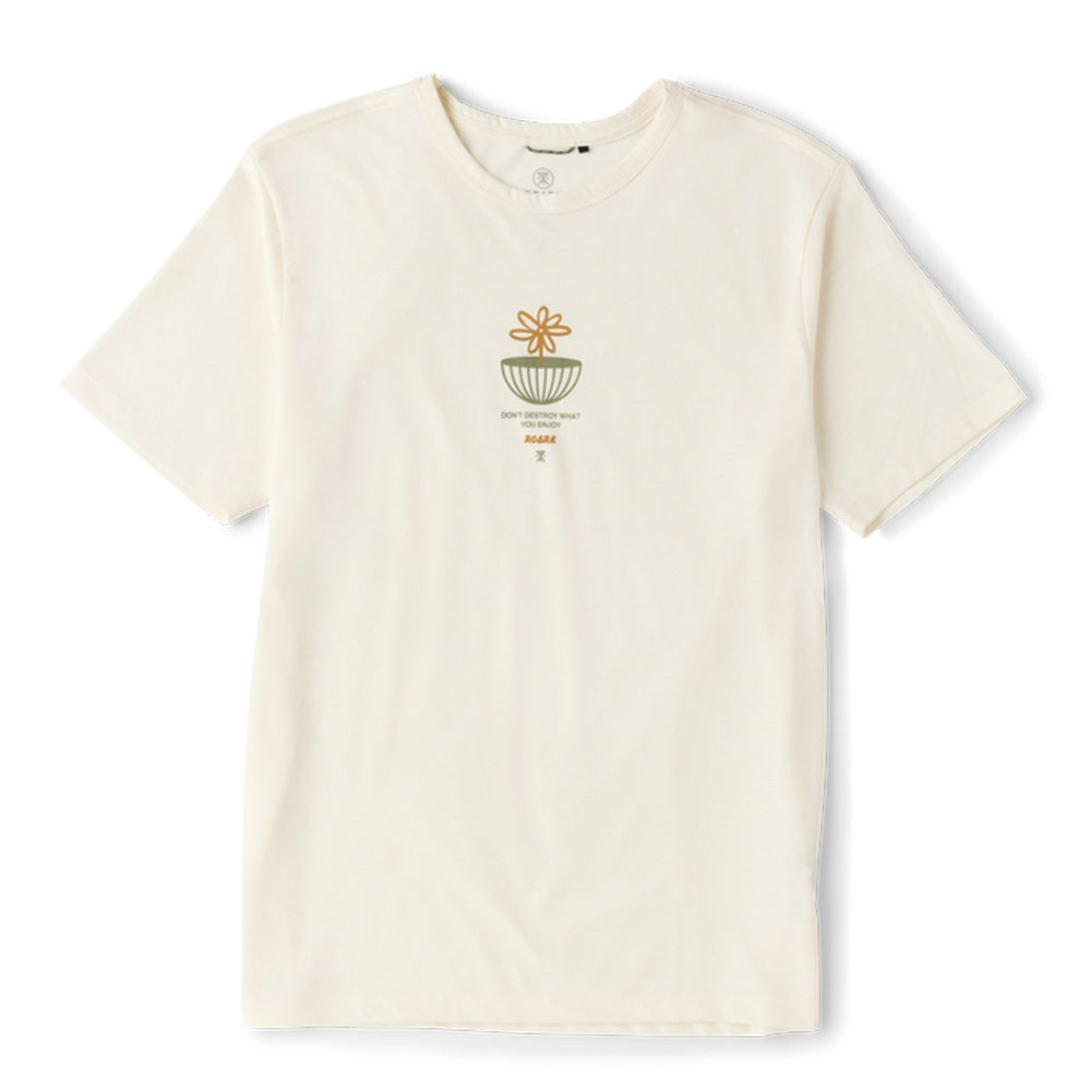 Roark Men's Mathis Active Graphic Tee - BlackToe Running#colour_unbleached