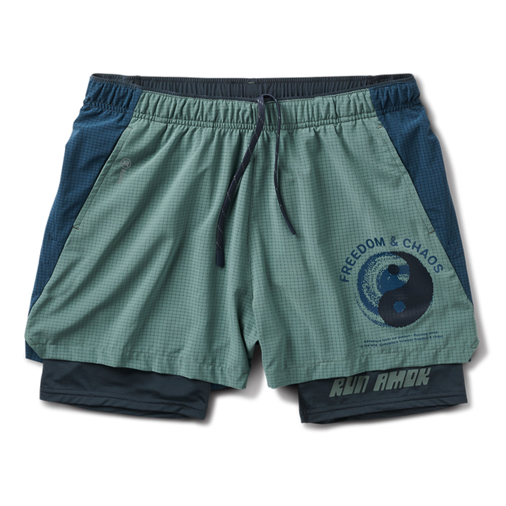 Roark Men's Bommer 3.5" Short - BlackToe Running#colour_slate-green