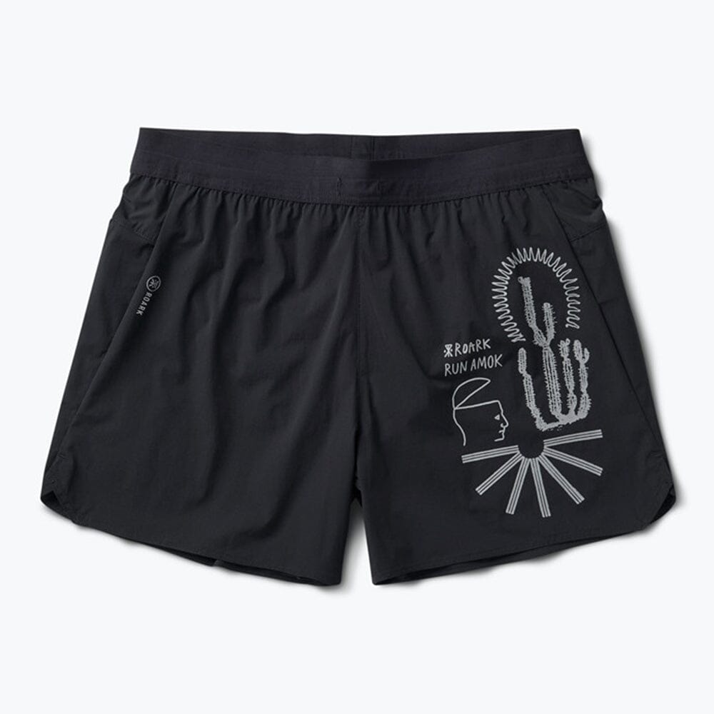Roark Men's Alta 5" Short - BlackToe Running#colour_black
