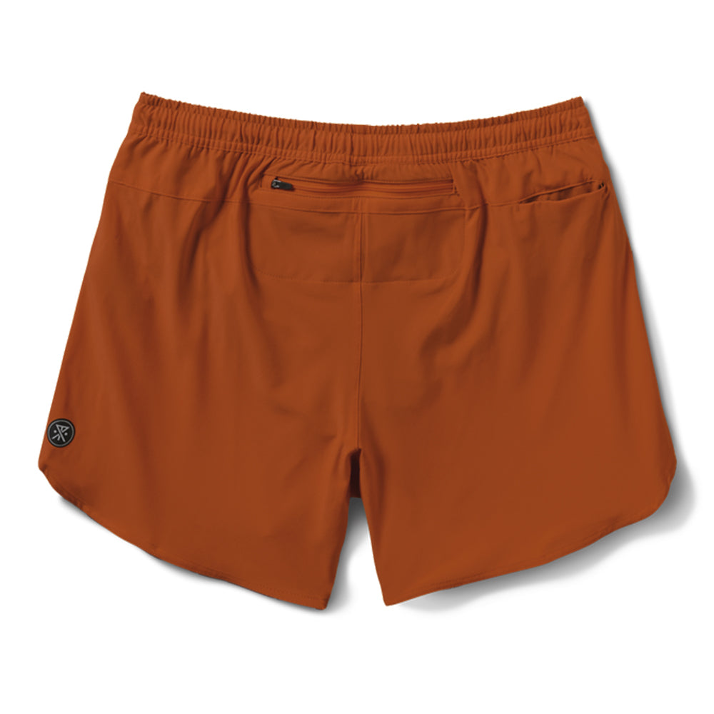 Roark Men's Baja 5" Short - BlackToe Running#colour_burnt-orange