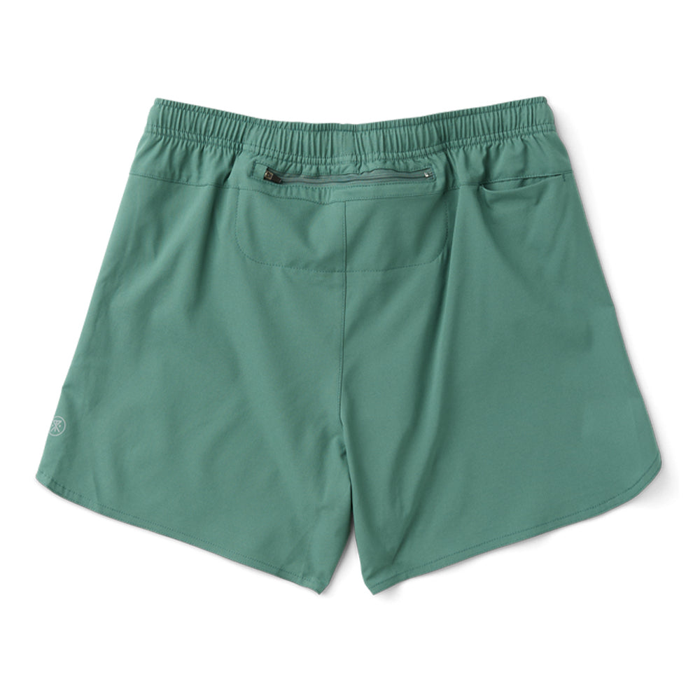 Roark Men's Baja 5" Short - BlackToe Running#colour_slate-green