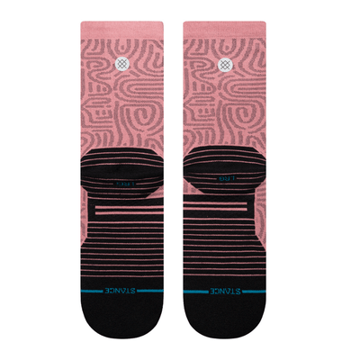 Stance Unisex - Run Hieroflyphics - BlackToe Running#colour_dusty-rose