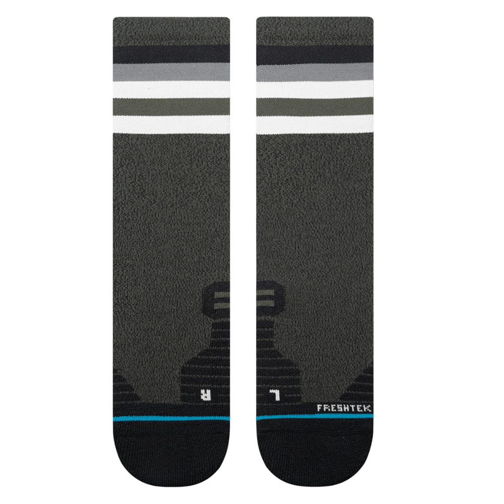 Stance Run Maliboo Light Cushion Crew Socks - BlackToe Running#colour_dark green