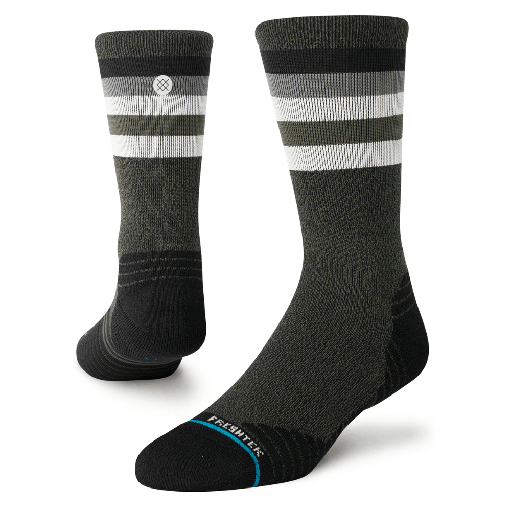 Stance Run Maliboo Light Cushion Crew Socks - BlackToe Running#colour_dark green