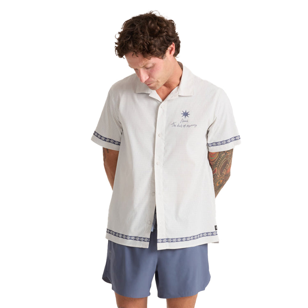 Roark Men's Bless Up Trail Button Up Shirt - BlackToe Running