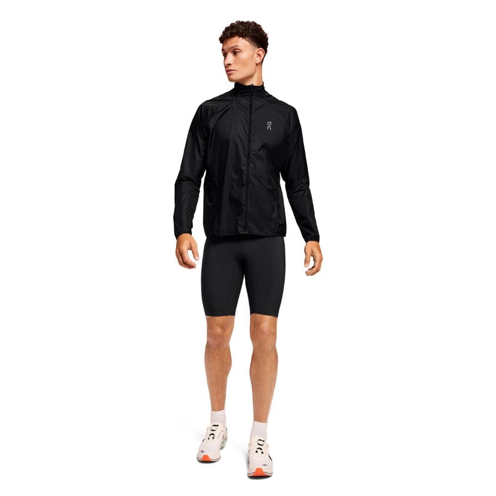On Running Men's Race Tights Half - BlackToe Running#colour_black